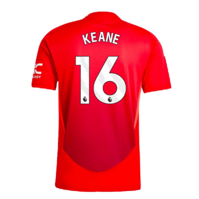 2024-2025 Man Utd Player Version Home Shirt (Keane 16) — Buy Now