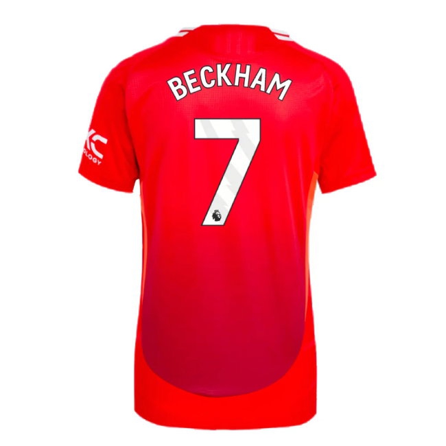 2024-2025 Man Utd Player Version Home Shirt (Womens) (Beckham 7) — Buy Online