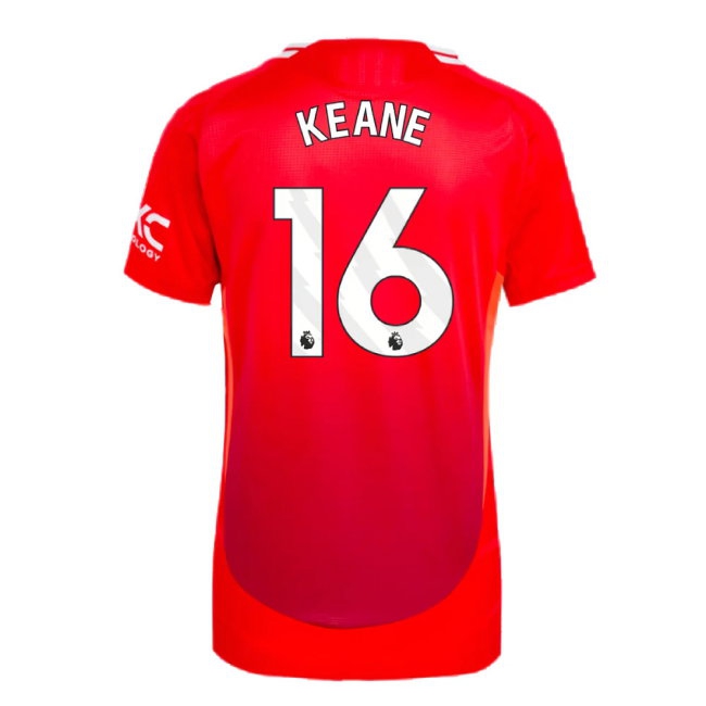 2024-2025 Man Utd Player Version Home Shirt (Womens) (Keane 16) — Shop Online