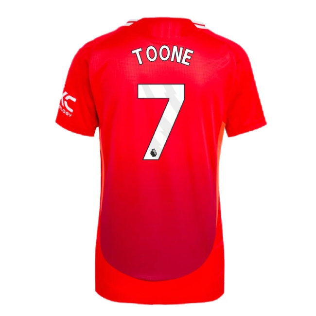2024-2025 Man Utd Player Version Home Shirt (Womens) (Toone 7) — Buy Online