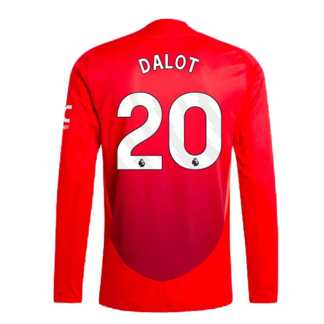 2024-2025 Man Utd Player Version Long Sleeve Home Shirt (Dalot 20) — Shop Now