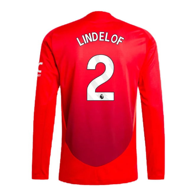 2024-2025 Man Utd Player Version Long Sleeve Home Shirt (Lindelof 2) — Buy Online