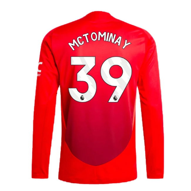 2024-2025 Man Utd Player Version Long Sleeve Home Shirt (McTominay 39) — Buy Now