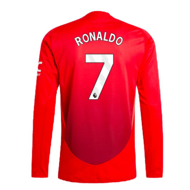 2024-2025 Man Utd Player Version Long Sleeve Home Shirt (Ronaldo 7) — Shop Now