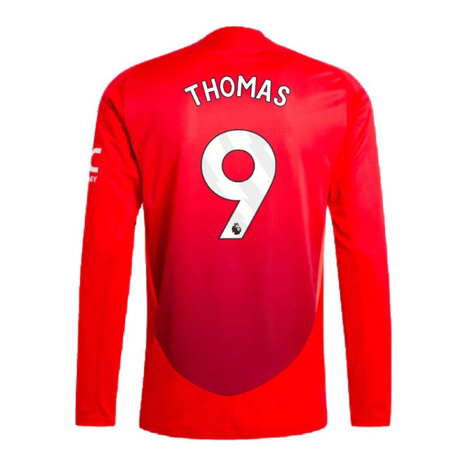 2024-2025 Man Utd Player Version Long Sleeve Home Shirt (Thomas 9) — Buy Online