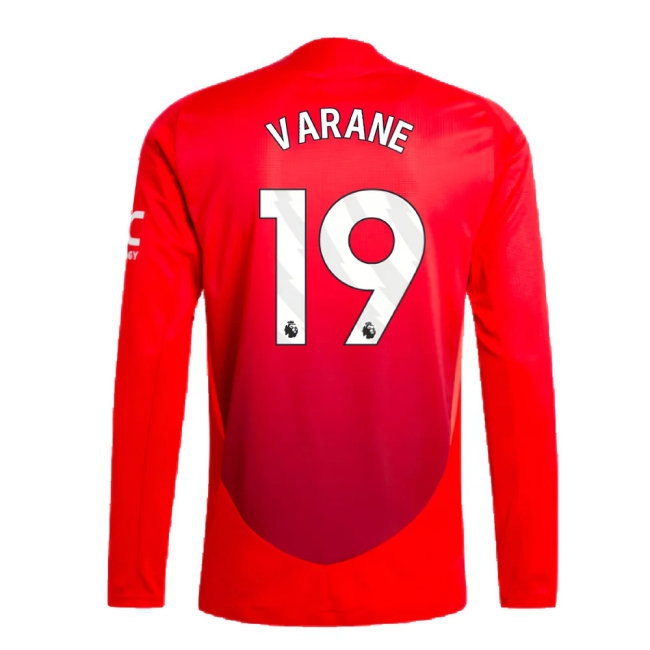 2024-2025 Man Utd Player Version Long Sleeve Home Shirt (Varane 19) — Shop Online