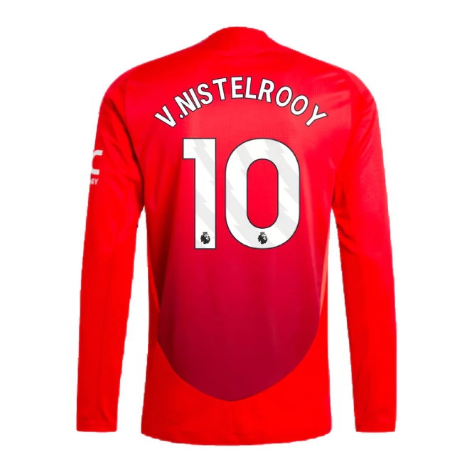 2024-2025 Man Utd Player Version Long Sleeve Home Shirt (V.Nistelrooy 10) — Shop Now