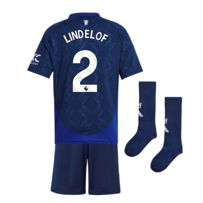 2024-2025 Man Utd Away Mini Kit (Lindelof 2) — Shop Online