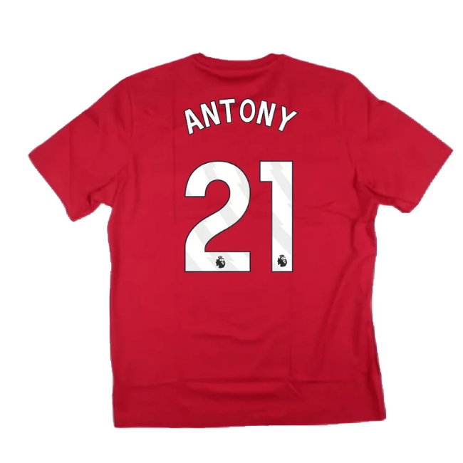 2024-2025 Man Utd DNA Graphic Tee (Red) (Antony 21) — Shop Online