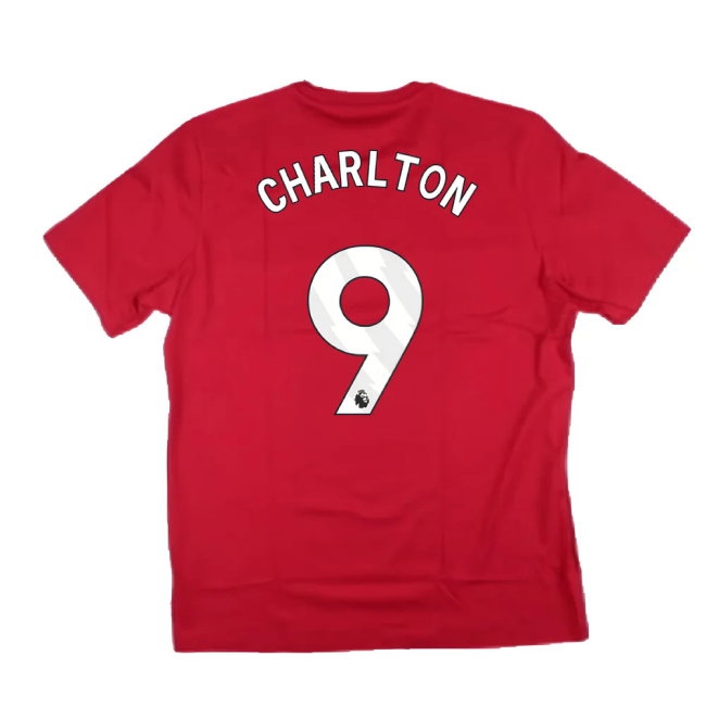 2024-2025 Man Utd DNA Graphic Tee (Red) (Charlton 9) — Shop Online