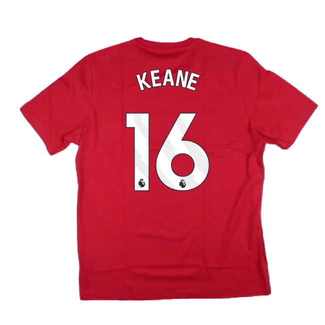 2024-2025 Man Utd DNA Graphic Tee (Red) (Keane 16) — Buy Online