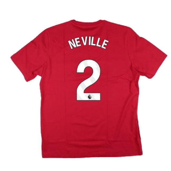 2024-2025 Man Utd DNA Graphic Tee (Red) (Neville 2) — Buy Online