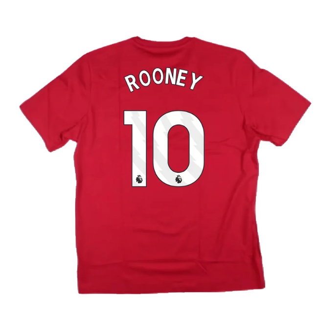 2024-2025 Man Utd DNA Graphic Tee (Red) (Rooney 10) — Shop Online