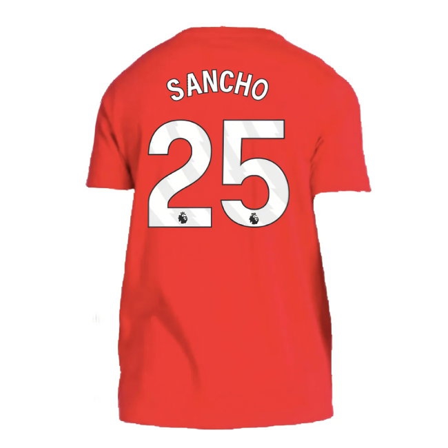 2024-2025 Man Utd DNA Tee (Red) (Sancho 25) — Buy Online