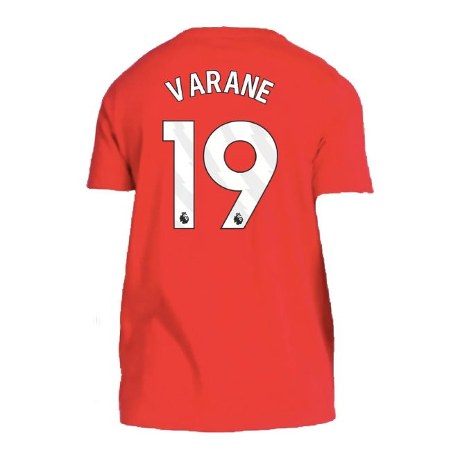 2024-2025 Man Utd DNA Tee (Red) (Varane 19) — Buy Online