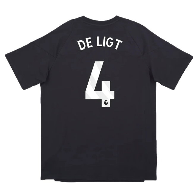 2024-2025 Man Utd EU Training Tee (Carbon) (De Ligt 4) — Buy Now
