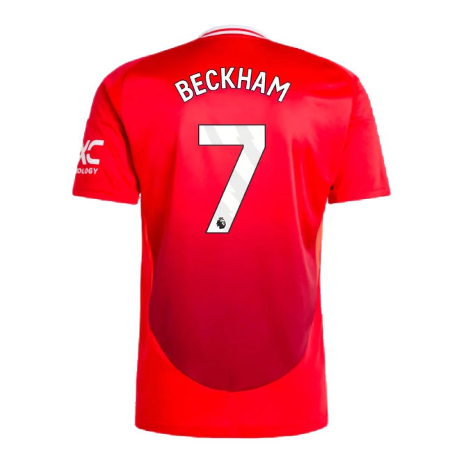 2024-2025 Man Utd Home Shirt (Beckham 7) — Shop Now