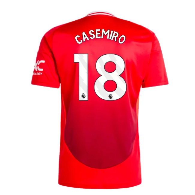 2024-2025 Man Utd Home Shirt (Casemiro 18) — Shop Now