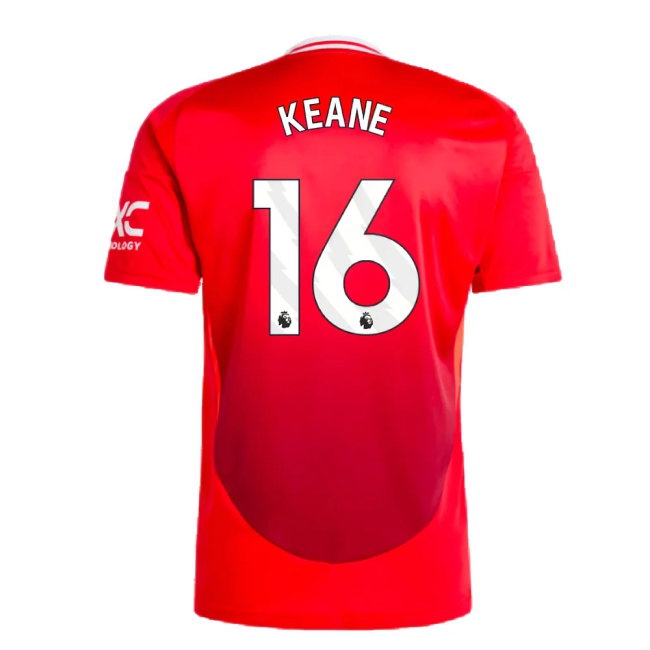 2024-2025 Man Utd Home Shirt (Keane 16) — Shop Now