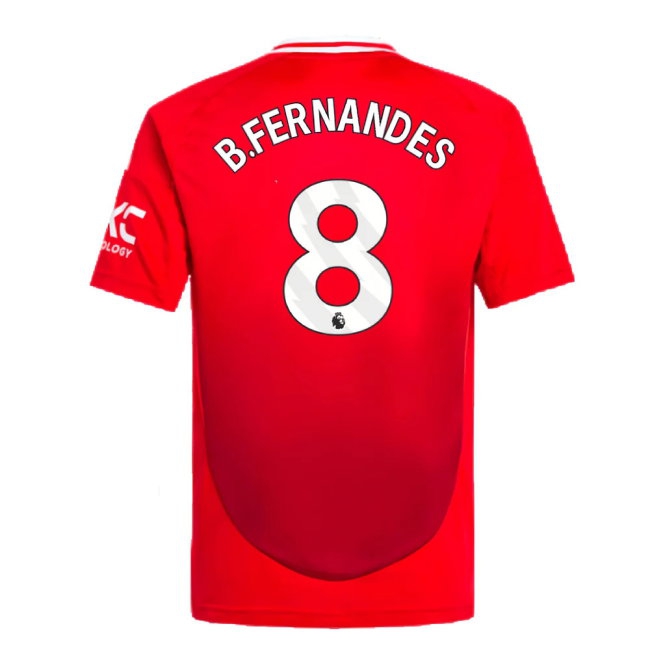 2024-2025 Man Utd Home Shirt (Kids) (B.Fernandes 8) — Buy Online