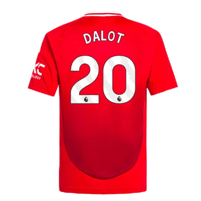 2024-2025 Man Utd Home Shirt (Kids) (Dalot 20) — Buy Online