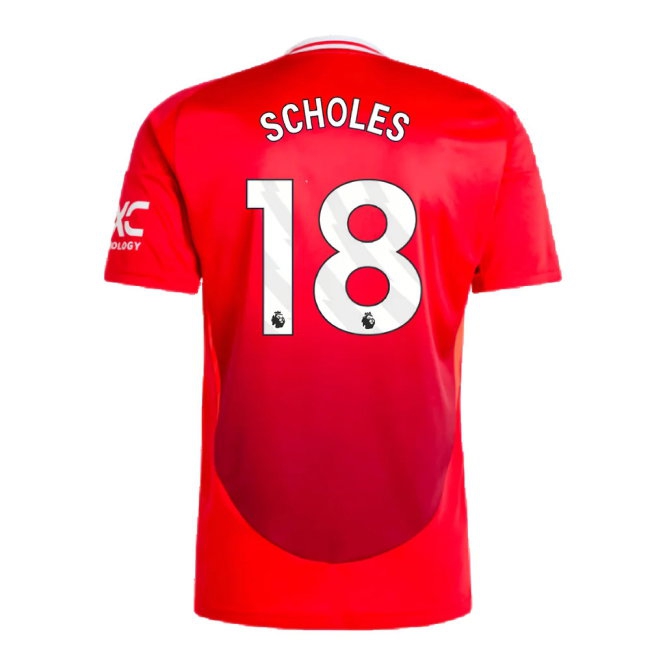 2024-2025 Man Utd Home Shirt (Scholes 18) — Buy Now