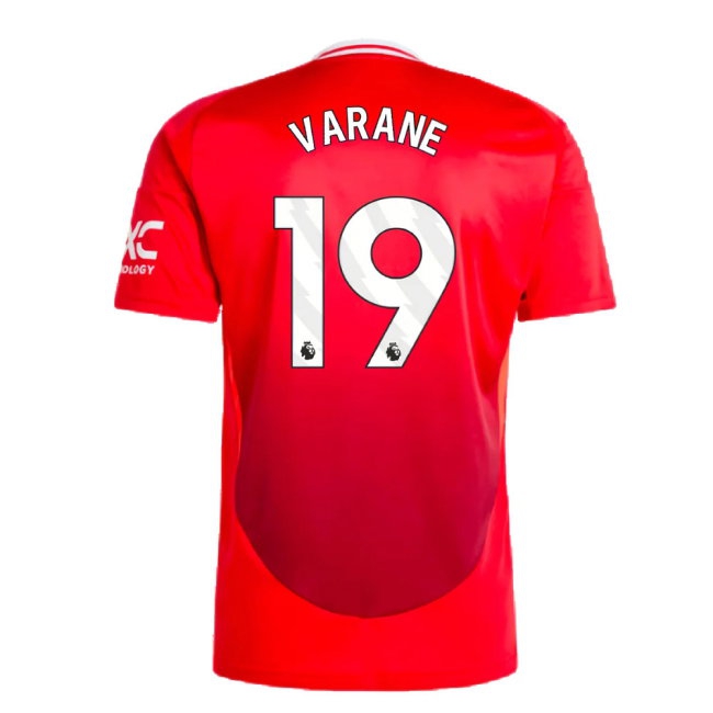 2024-2025 Man Utd Home Shirt (Varane 19) — Shop Online