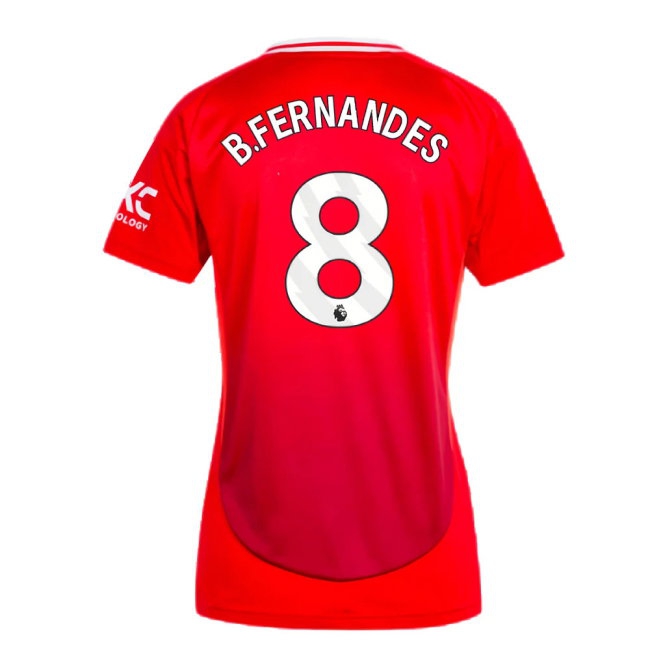 2024-2025 Man Utd Home Shirt (Womens) (B.Fernandes 8) — Buy Online