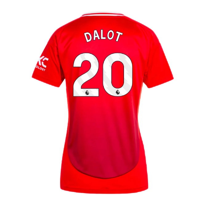 2024-2025 Man Utd Home Shirt (Womens) (Dalot 20) — Shop Now