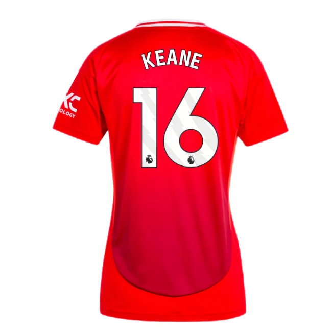 2024-2025 Man Utd Home Shirt (Womens) (Keane 16) — Buy Online