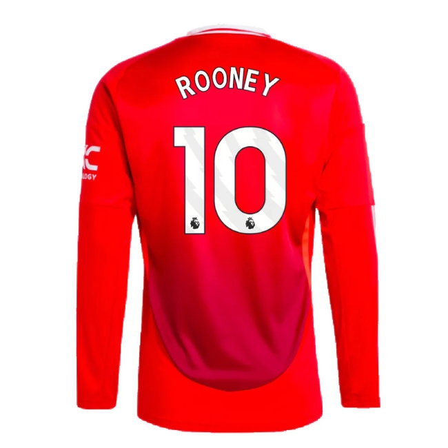 2024-2025 Man Utd Long Sleeve Home Shirt (Rooney 10) — Buy Now