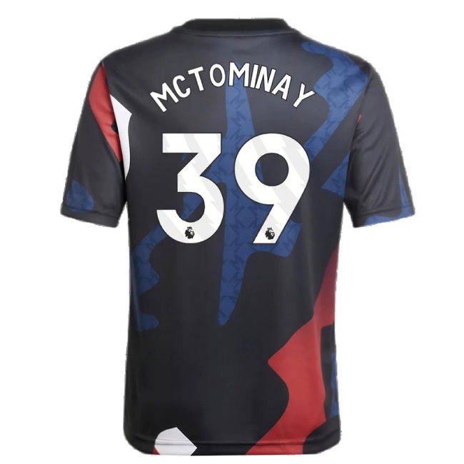 2024-2025 Man Utd Pre-Match Jersey (Black) - Kids (McTominay 39) — Shop Now