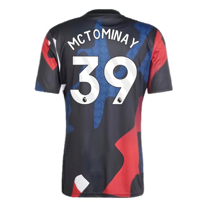 2024-2025 Man Utd Pre-Match Jersey (Black) (McTominay 39) — Shop Online