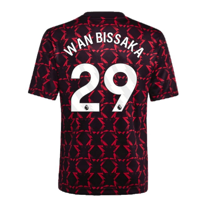 2024-2025 Man Utd Pre-Match Shirt (Black) - Kids (Wan Bissaka 29) — Shop Online