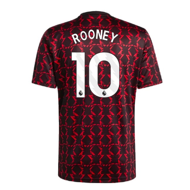 2024-2025 Man Utd Pre-Match Shirt (Black) (Rooney 10) — Buy Online