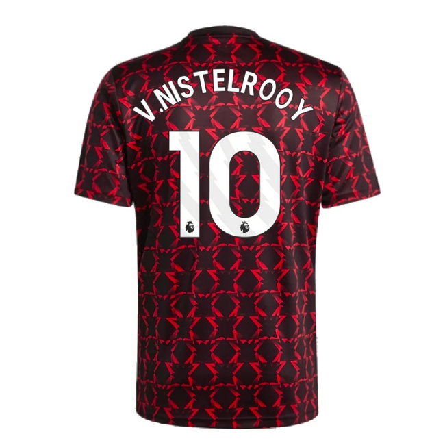 2024-2025 Man Utd Pre-Match Shirt (Black) (V.Nistelrooy 10) — Buy Online