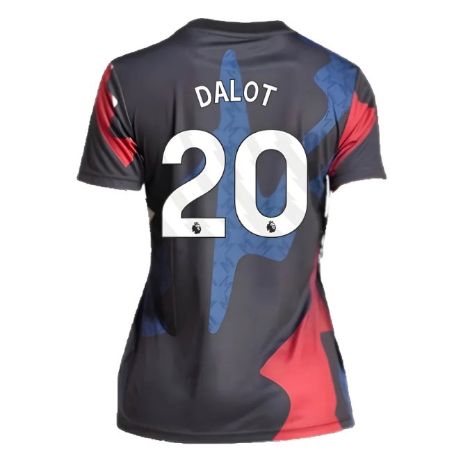 2024-2025 Man Utd Pre-Match Shirt (Black) - Womens (Dalot 20) — Shop Now