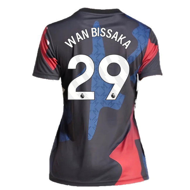 2024-2025 Man Utd Pre-Match Shirt (Black) - Womens (Wan Bissaka 29) — Shop Online