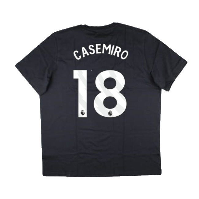 2024-2025 Man Utd Seasonal Graphic Tee (Night Grey) (Casemiro 18) — Shop Now
