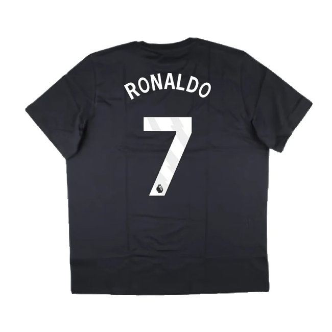 2024-2025 Man Utd Seasonal Graphic Tee (Night Grey) (Ronaldo 7) — Buy Online