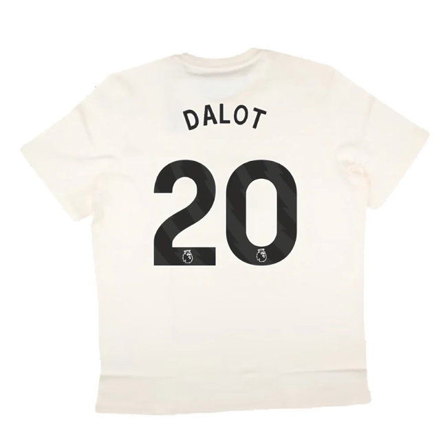 2024-2025 Man Utd SZN Graphic Tee (Cream White) (Dalot 20) — Buy Now
