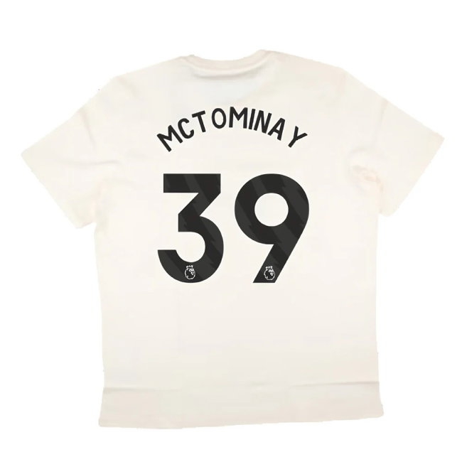 2024-2025 Man Utd SZN Graphic Tee (Cream White) (McTominay 39) — Buy Now