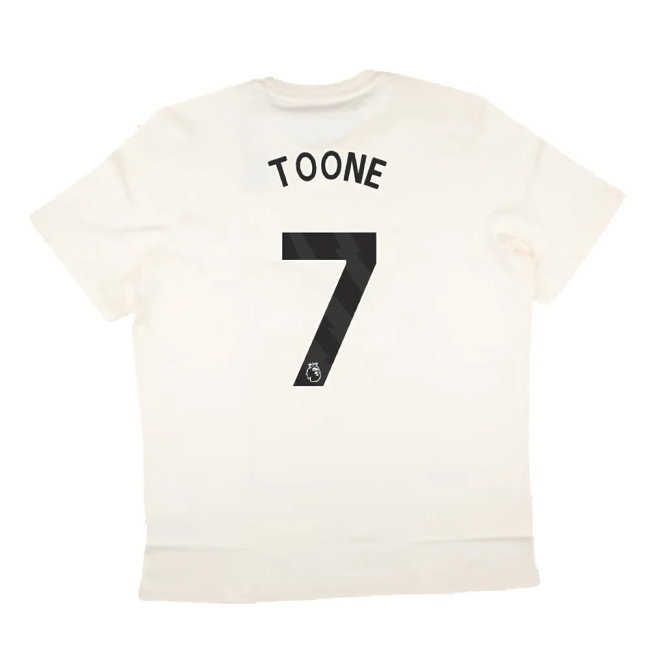 2024-2025 Man Utd SZN Graphic Tee (Cream White) (Toone 7) — Buy Online