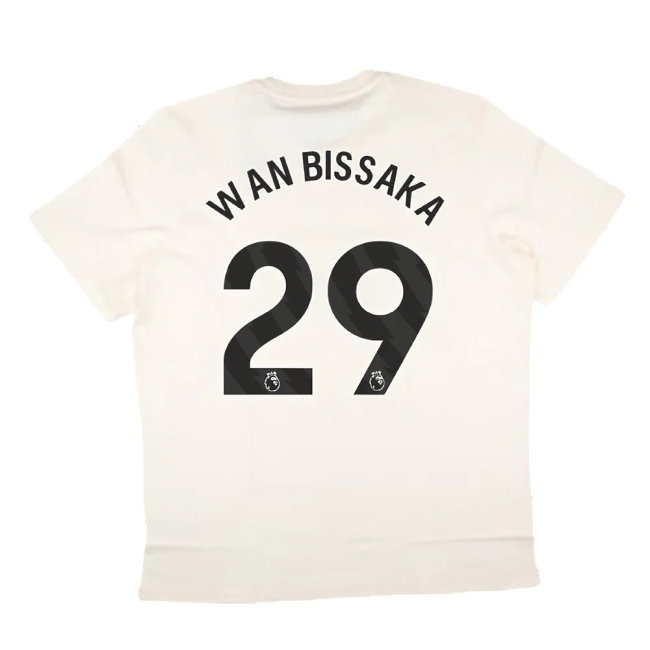 2024-2025 Man Utd SZN Graphic Tee (Cream White) (Wan Bissaka 29) — Shop Now