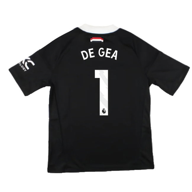 2024-2025 Man Utd Third Goalkeeper Shirt (Black) - Kids (De Gea 1) — Shop Online