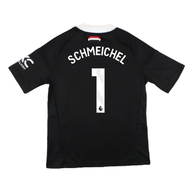 2024-2025 Man Utd Third Goalkeeper Shirt (Black) - Kids (Schmeichel 1) — Buy Now