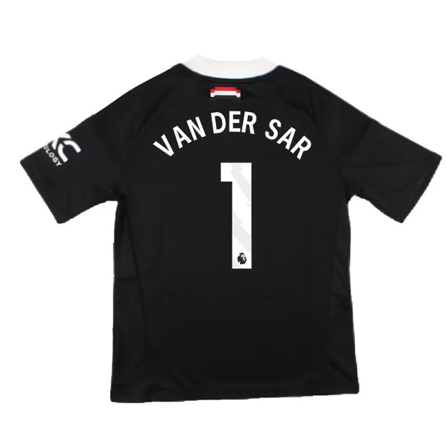2024-2025 Man Utd Third Goalkeeper Shirt (Black) - Kids (Van Der Sar 1) — Buy Online