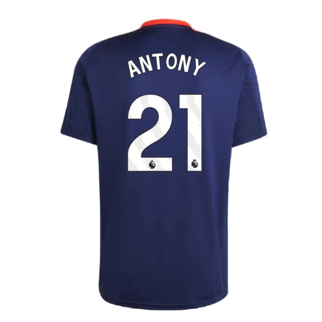 2024-2025 Man Utd Training Jersey (Night Indigo) (Antony 21) — Shop Online