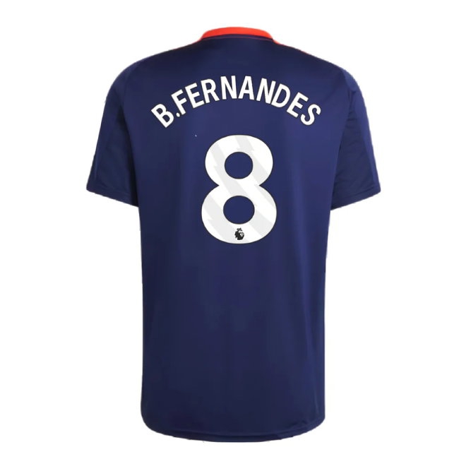 2024-2025 Man Utd Training Jersey (Night Indigo) (B.Fernandes 8) — Buy Now