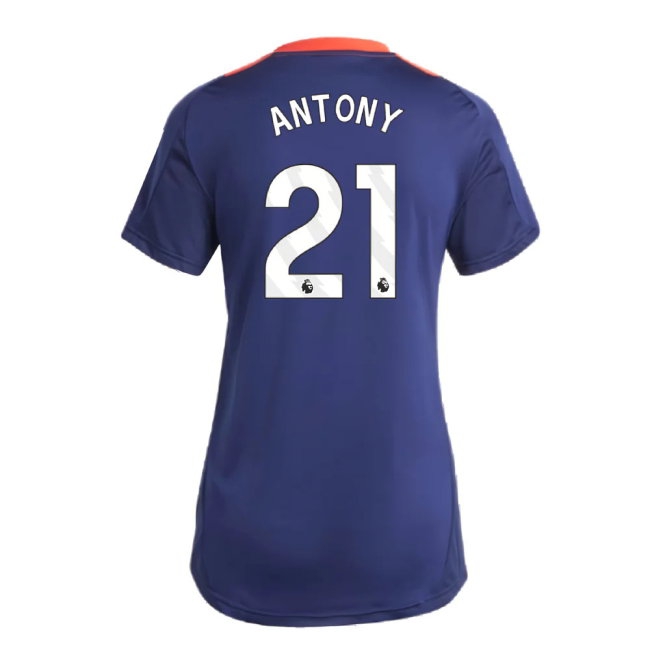 2024-2025 Man Utd Training Jersey (Night Indigo) - Womens (Antony 21) — Buy Now
